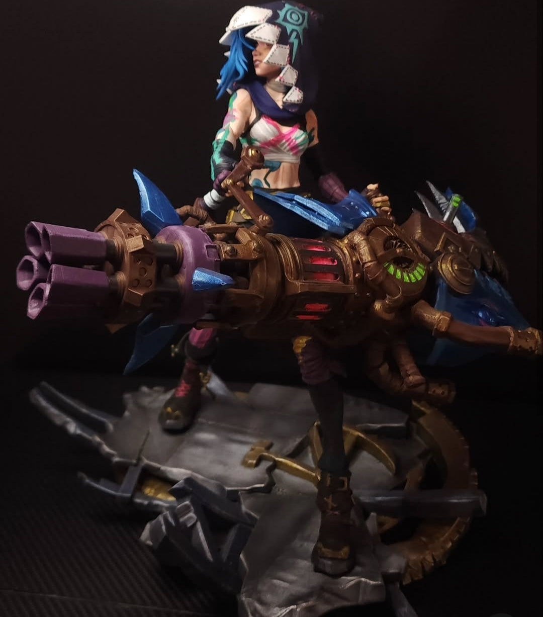 League of Legends - Jinx por Impressão 3D