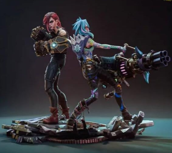 League of Legends - Jinx por Impressão 3D