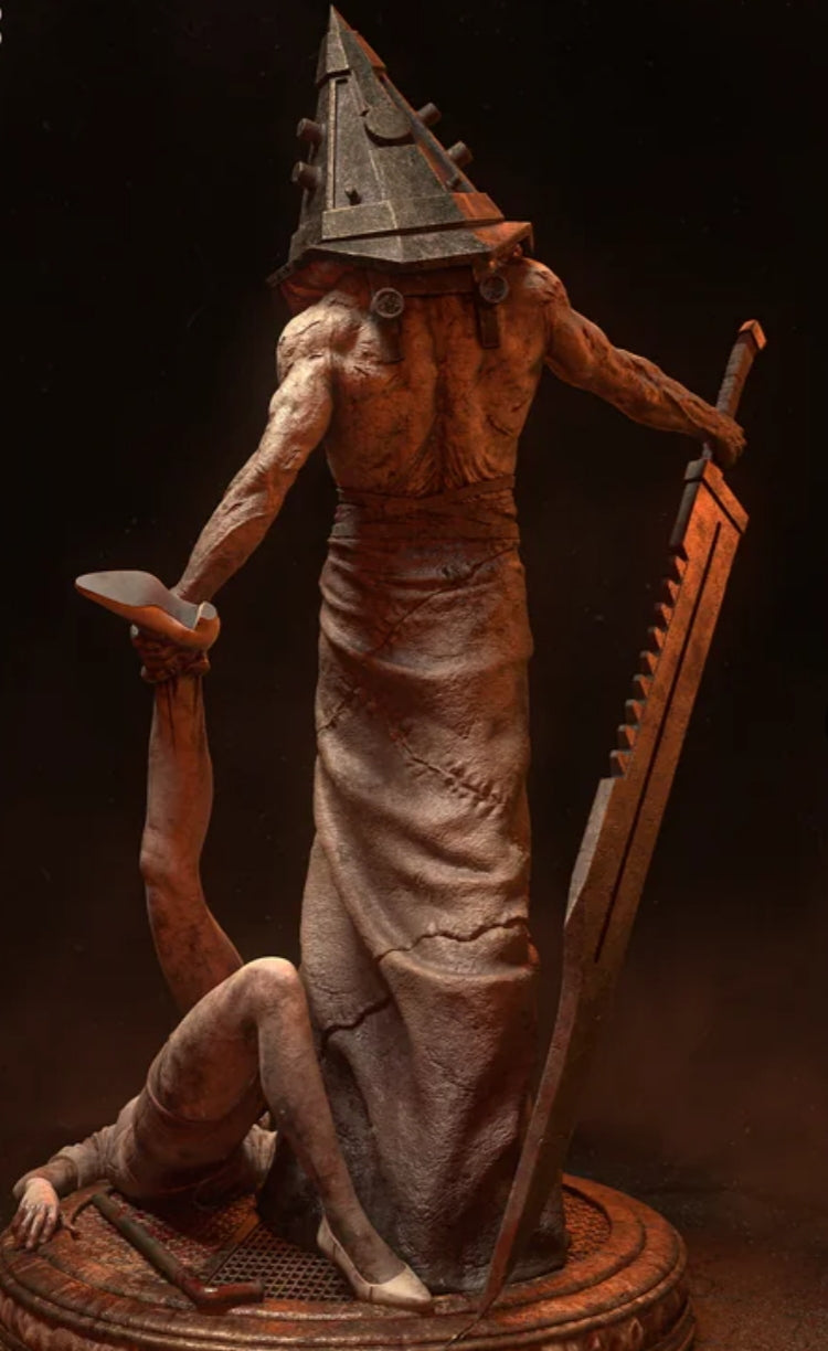 Pyramid Head (Silent Hill)-Impressão 3D/Resina