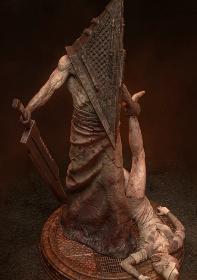 Pyramid Head (Silent Hill)-Impressão 3D/Resina