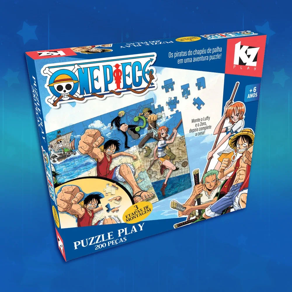 Puzzle Play 200 peças Quebra Cabeça One Piece