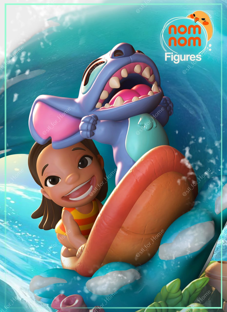 Colecionáveis do Lilo & Stitch por Impressão 3D Premium 20 cm.