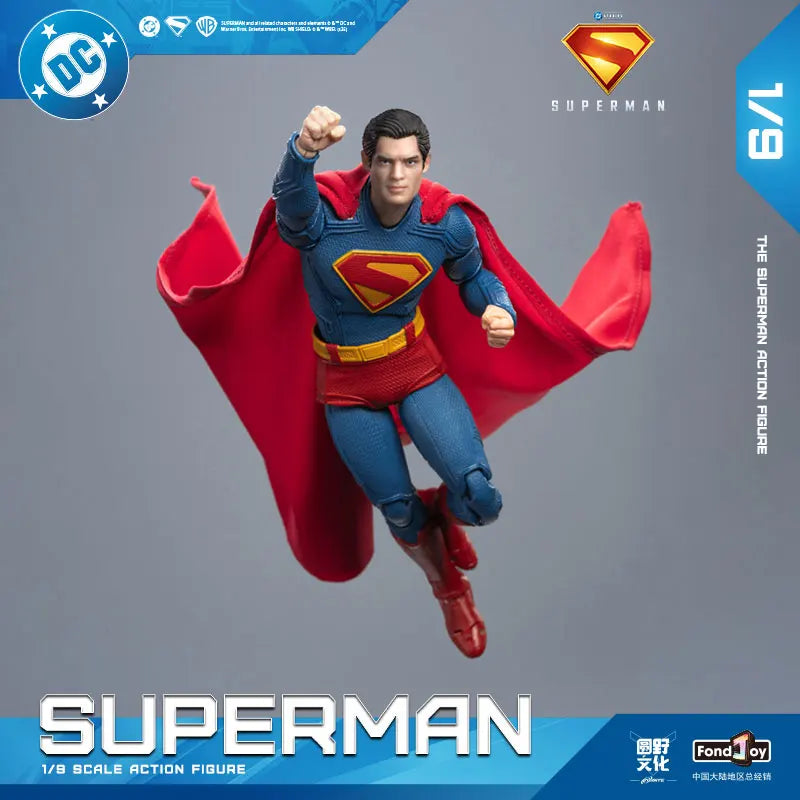 (Pré Venda)Fondjoy Toys 2025 Superman Action Figure-Filme do Superman 2025 (19cm 1/9) Action Figure DC Multiverse