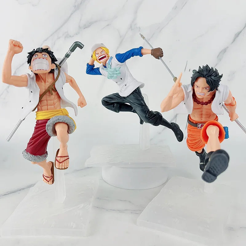 3 Peças dos Irmãos One Piece Figure