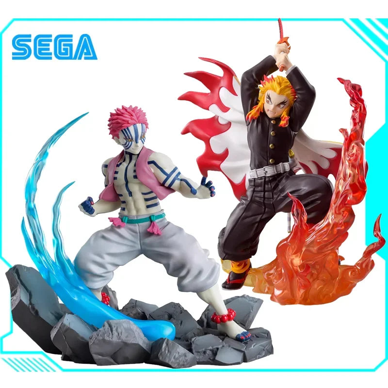SEGA Original Demon Slayer Rengoku Kyoujurou e Akaza PVC 18 cm.