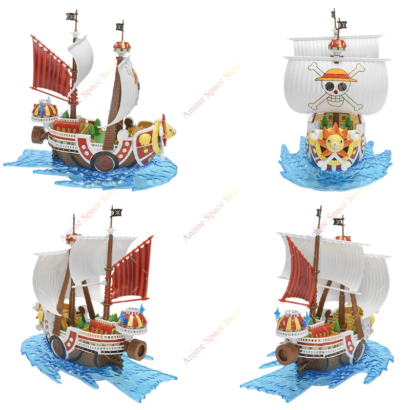 Navio Montável(18cm)do One Piece:Thousand Sunny, Going Merry