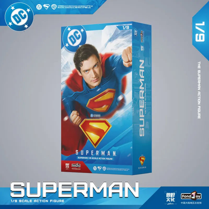 (Pré Venda)Fondjoy Toys 2025 Superman Action Figure-Filme do Superman 2025 (19cm 1/9) Action Figure DC Multiverse