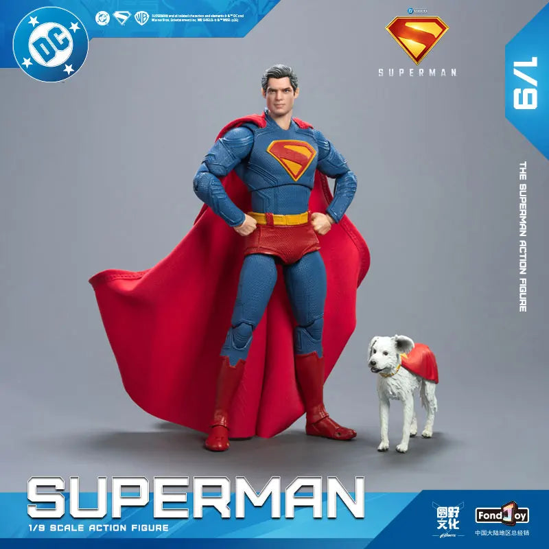(Pré Venda)Fondjoy Toys 2025 Superman Action Figure-Filme do Superman 2025 (19cm 1/9) Action Figure DC Multiverse