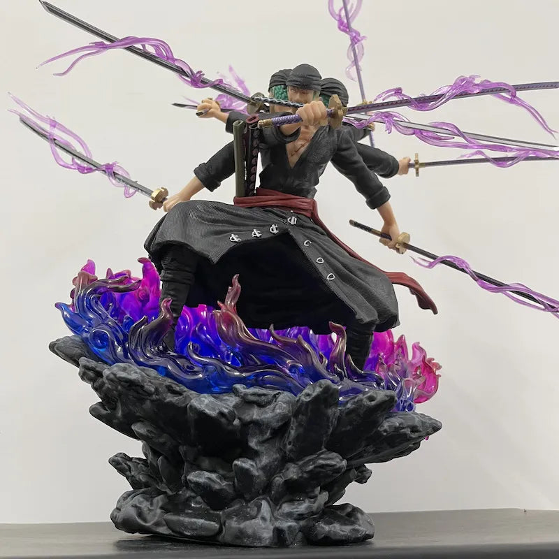 Zoro Modo Ashura(35 cm)Action Figure 9 Espadas PVC