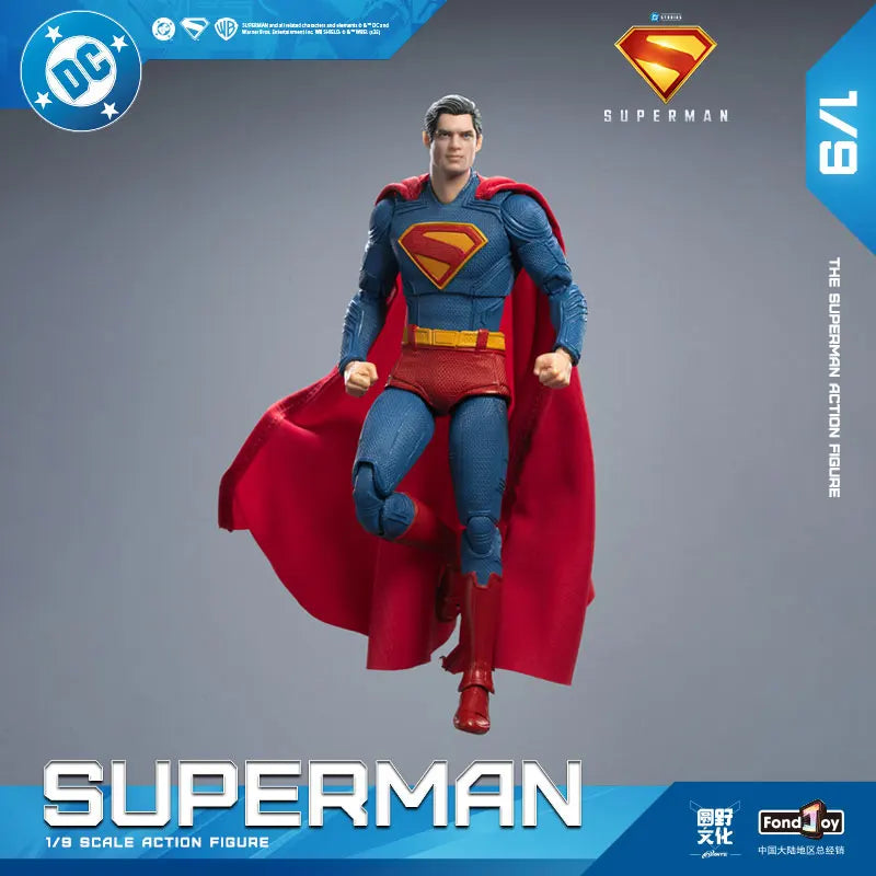(Pré Venda)Fondjoy Toys 2025 Superman Action Figure-Filme do Superman 2025 (19cm 1/9) Action Figure DC Multiverse