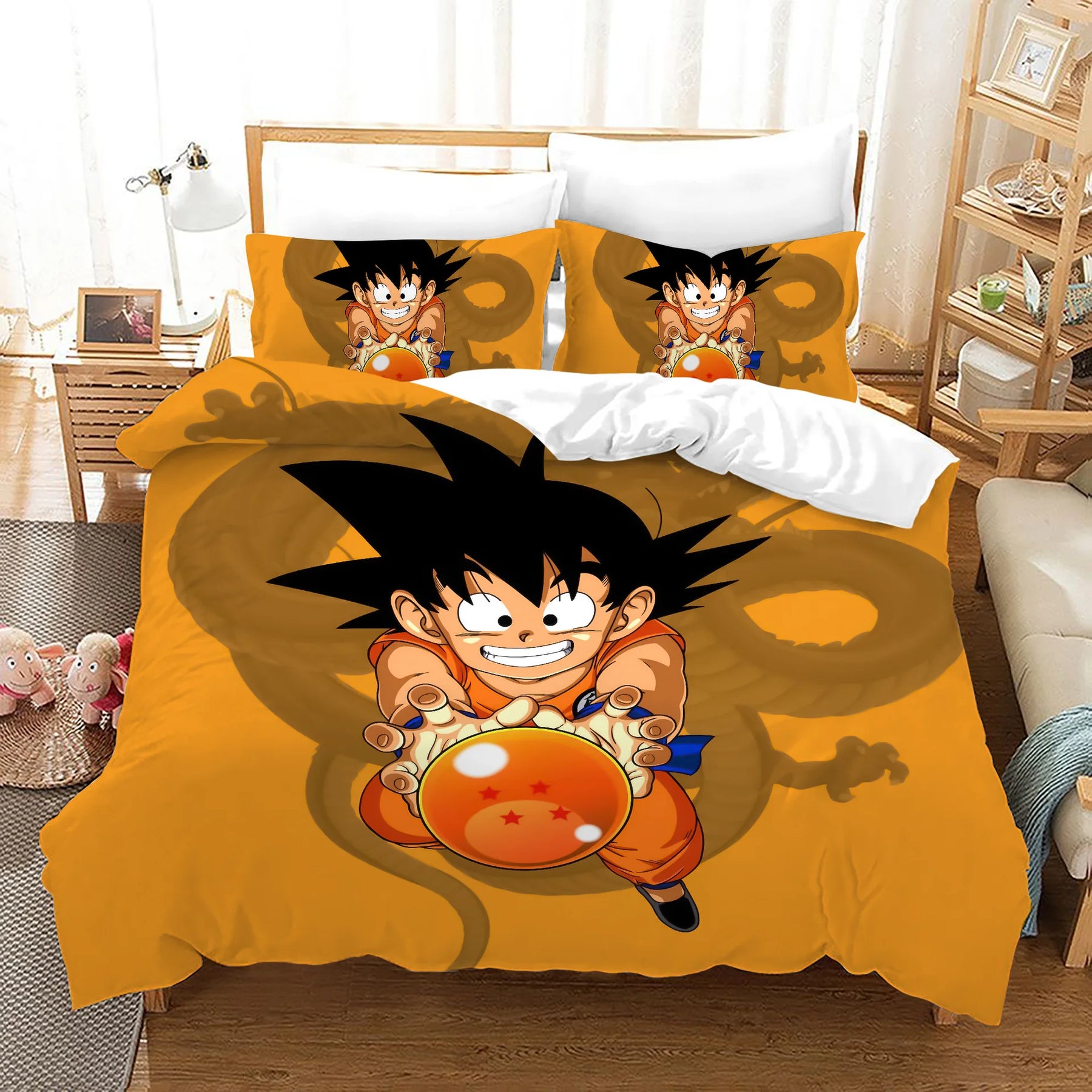 Kit de Edredom+Fronhas do Dragon Ball