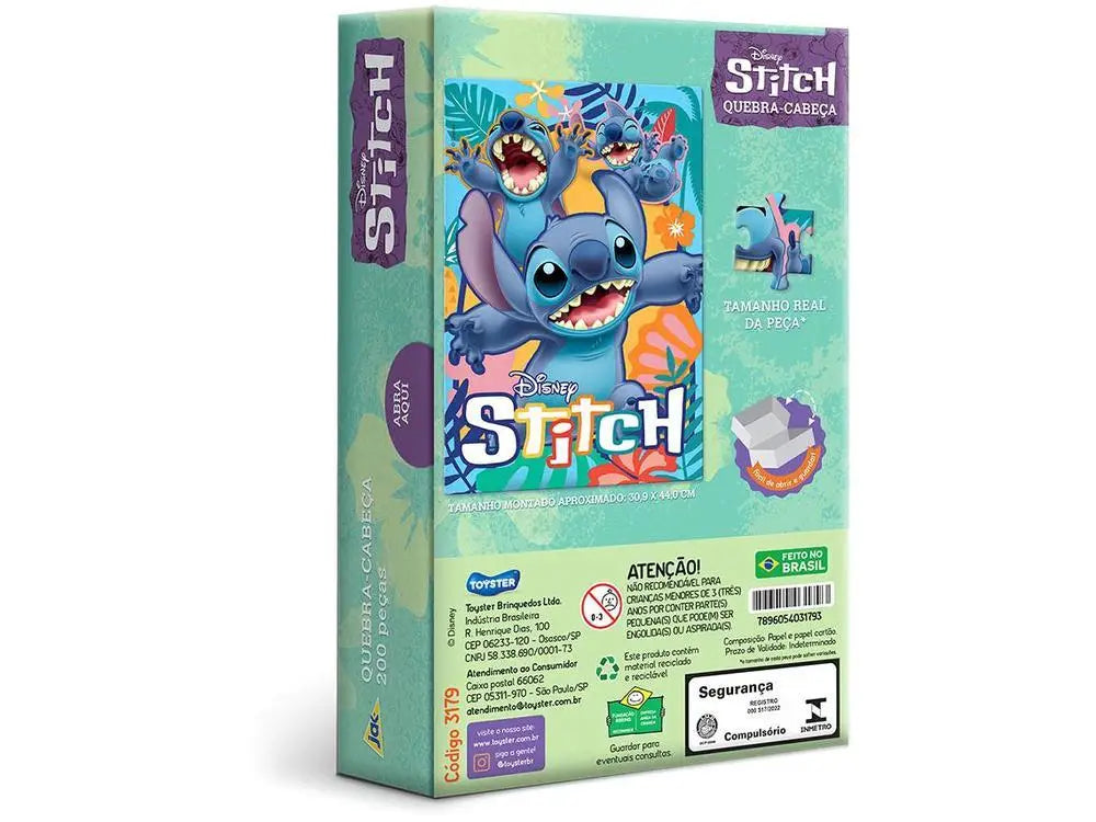 Quebra-cabeça 200 Peças Stitch