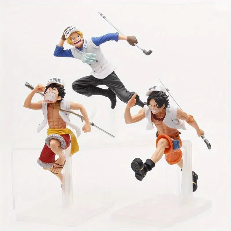 3 Peças dos Irmãos One Piece Figure