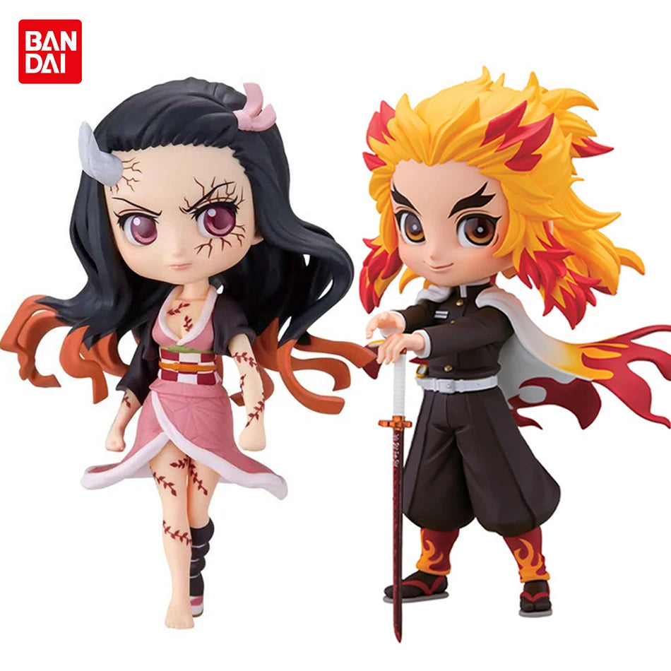 Lindos Pocket Figures do Demon Slayer:Nezuko,Tanjirou,Zenitsu,Inosuke,Kyoujurou,Muichirou 15 cm.