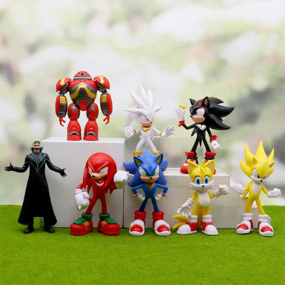Sonic 3 O Filme-Personagens da Franquia 11 cm. Peça Unitária ou Conjunto de 8 Itens