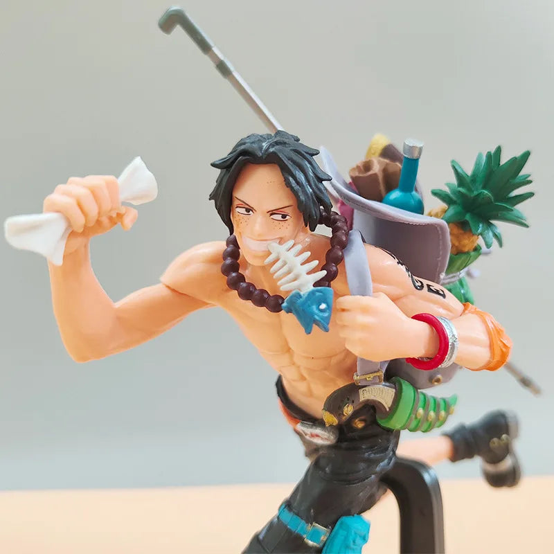 Conjunto de 3 Peças dos Irmãos do One Piece-Luffy,Sabo e Ace Super Look!!!