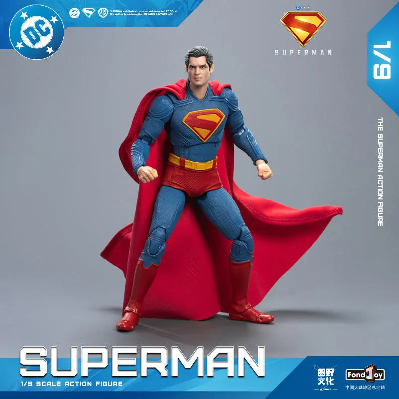 (Pré Venda)Fondjoy Toys 2025 Superman Action Figure-Filme do Superman 2025 (19cm 1/9) Action Figure DC Multiverse