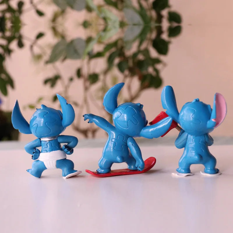 Stitch Brinquedo e Decoração de Bolo 6pcs