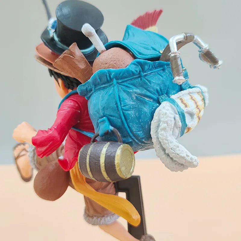 Conjunto de 3 Peças dos Irmãos do One Piece-Luffy,Sabo e Ace Super Look!!!