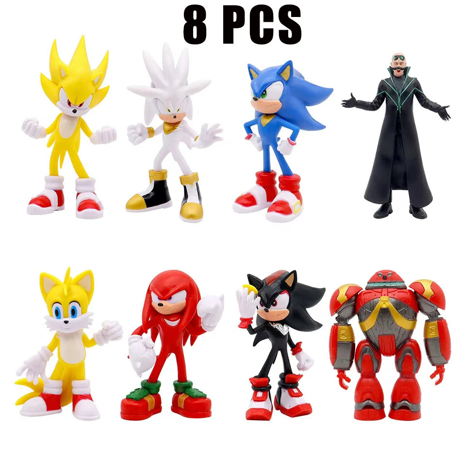 Sonic 3 O Filme-Personagens da Franquia 11 cm. Peça Unitária ou Conjunto de 8 Itens
