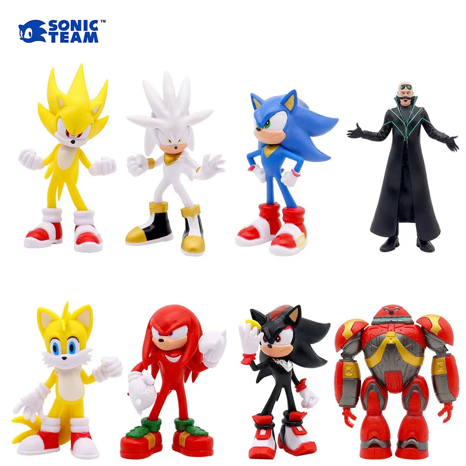 Sonic 3 O Filme-Personagens da Franquia 11 cm. Peça Unitária ou Conjunto de 8 Itens