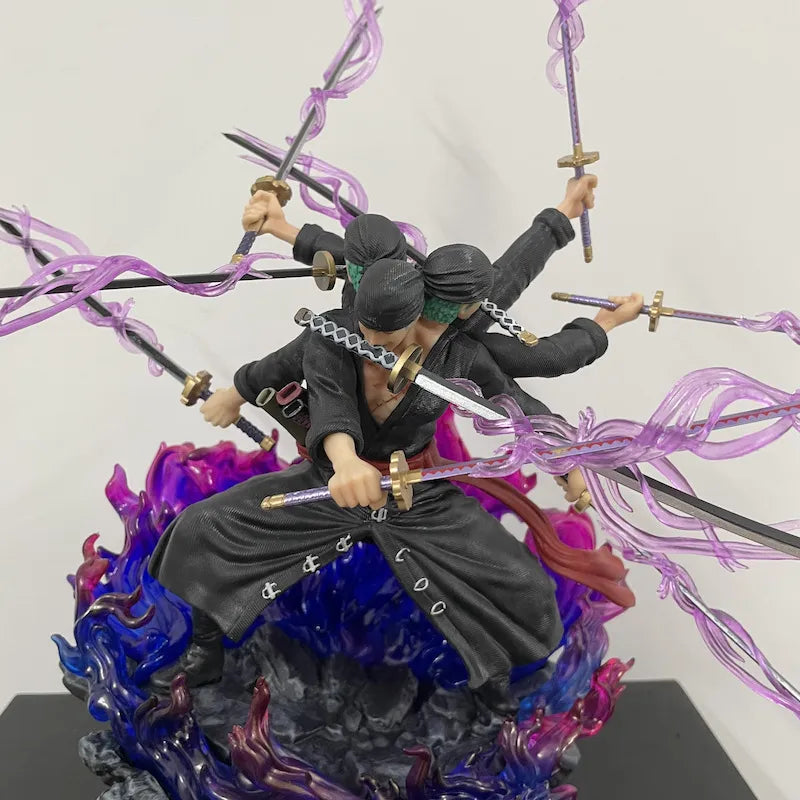 Zoro Modo Ashura(35 cm)Action Figure 9 Espadas PVC