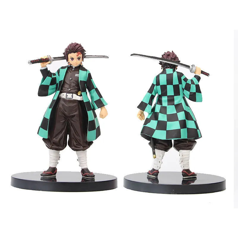 6 Peças do Demon Slayer Kimetsu no Yaiba figure Kamado,Tanjirou,Inosuke,Agatsuma,Zenitsu,Nezuko em PVC