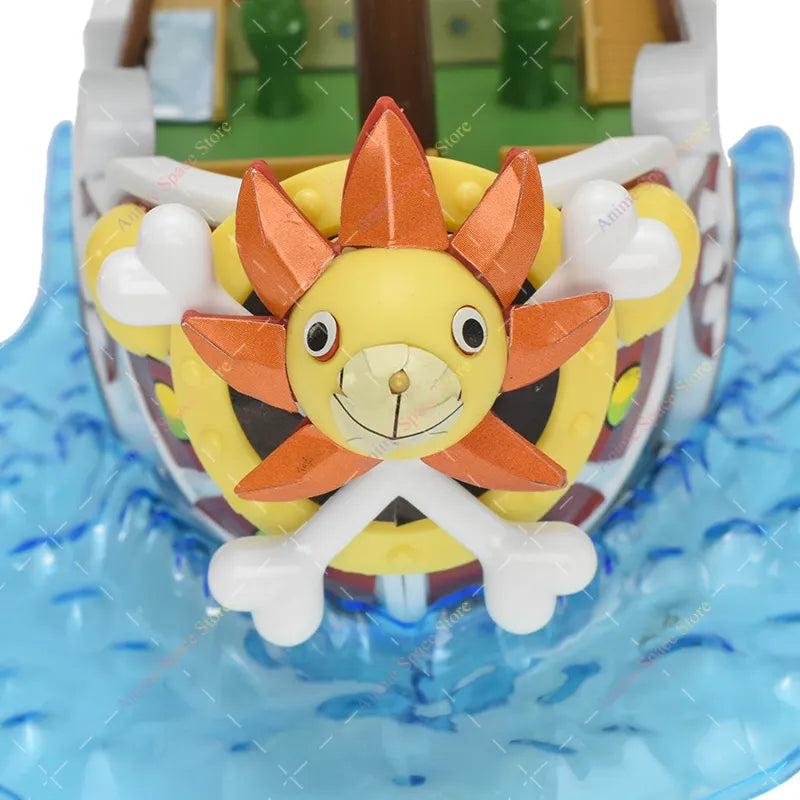 Navio Montável(18cm)do One Piece:Thousand Sunny, Going Merry