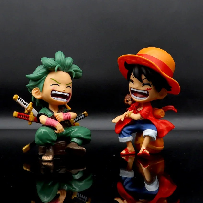 Pocket Figures One Piece-Luffy,Sanji e Zoro de 12cm