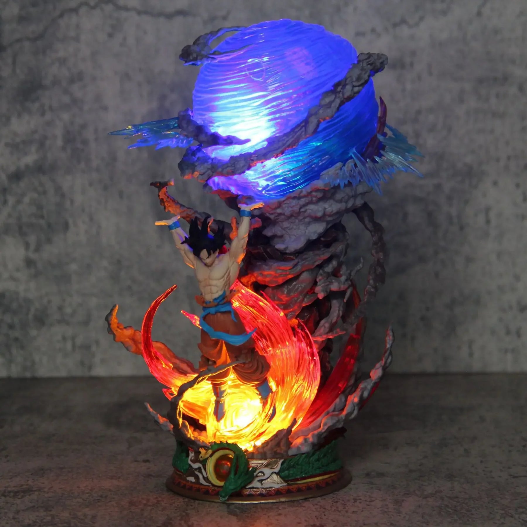 Goku Figure Luminária da Super Genki Dama 23cm