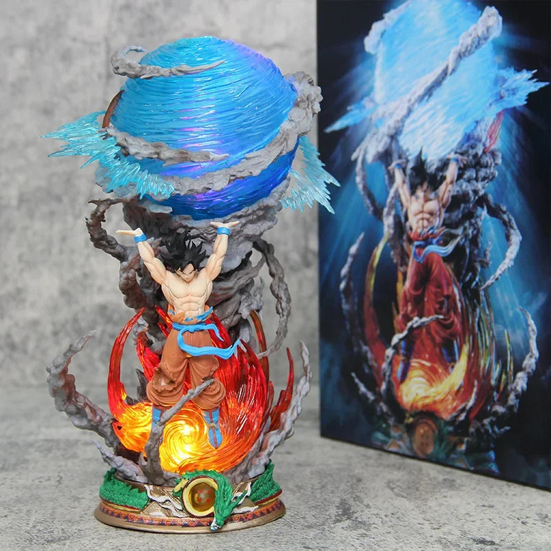 Goku Figure Luminária da Super Genki Dama 23cm