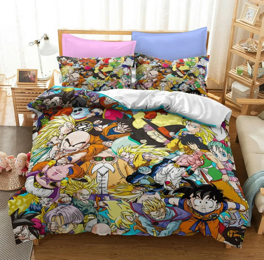 Kit de Edredom+Fronhas do Dragon Ball
