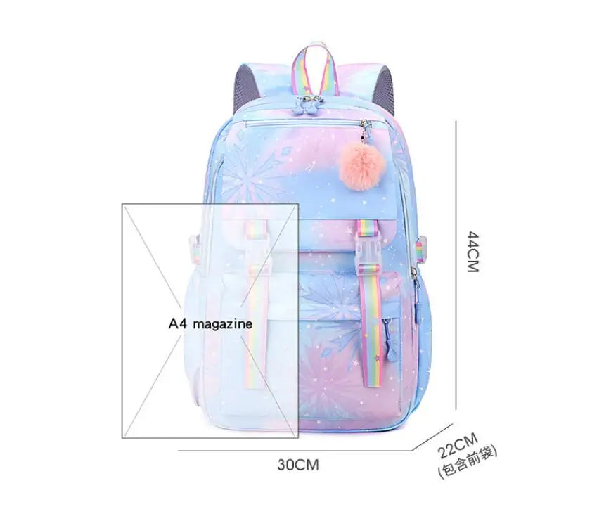 Lilo & Stitch Mochila a Prova d'Água-Larga Capacidade