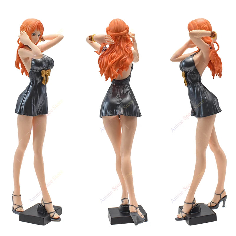 Pegue 2 Leve 3:Usopp 11 cm. Nami 24 cm. e Nico Robin 25 cm.