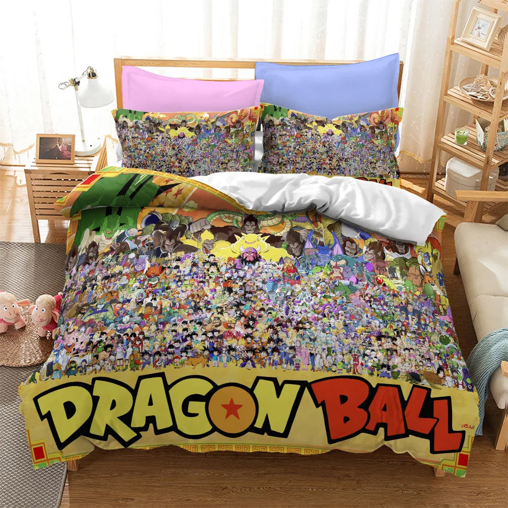 Kit de Edredom+Fronhas do Dragon Ball