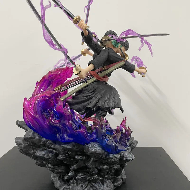 Zoro Modo Ashura(35 cm)Action Figure 9 Espadas PVC
