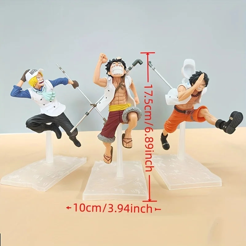 3 Peças dos Irmãos One Piece Figure