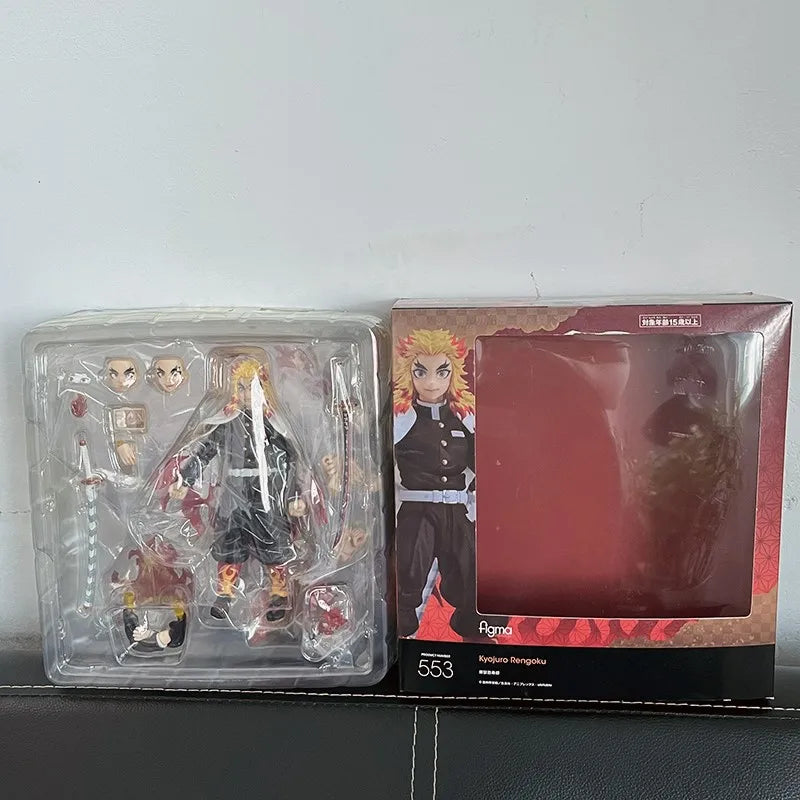Action Figures Do Demon Slayer Kimetsu no Yaiba:Rengoku Kyoujurou,TanjirouKamado,Nezuko Kamado,Agatsuma Zenitsu