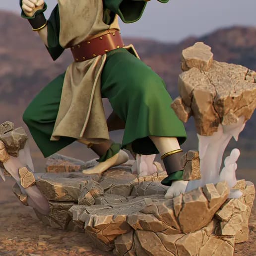 Diorama Toph-O Último Mestre do Ar