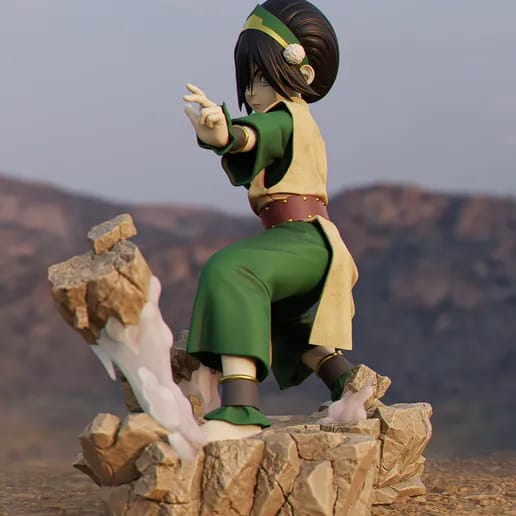 Diorama Toph-O Último Mestre do Ar