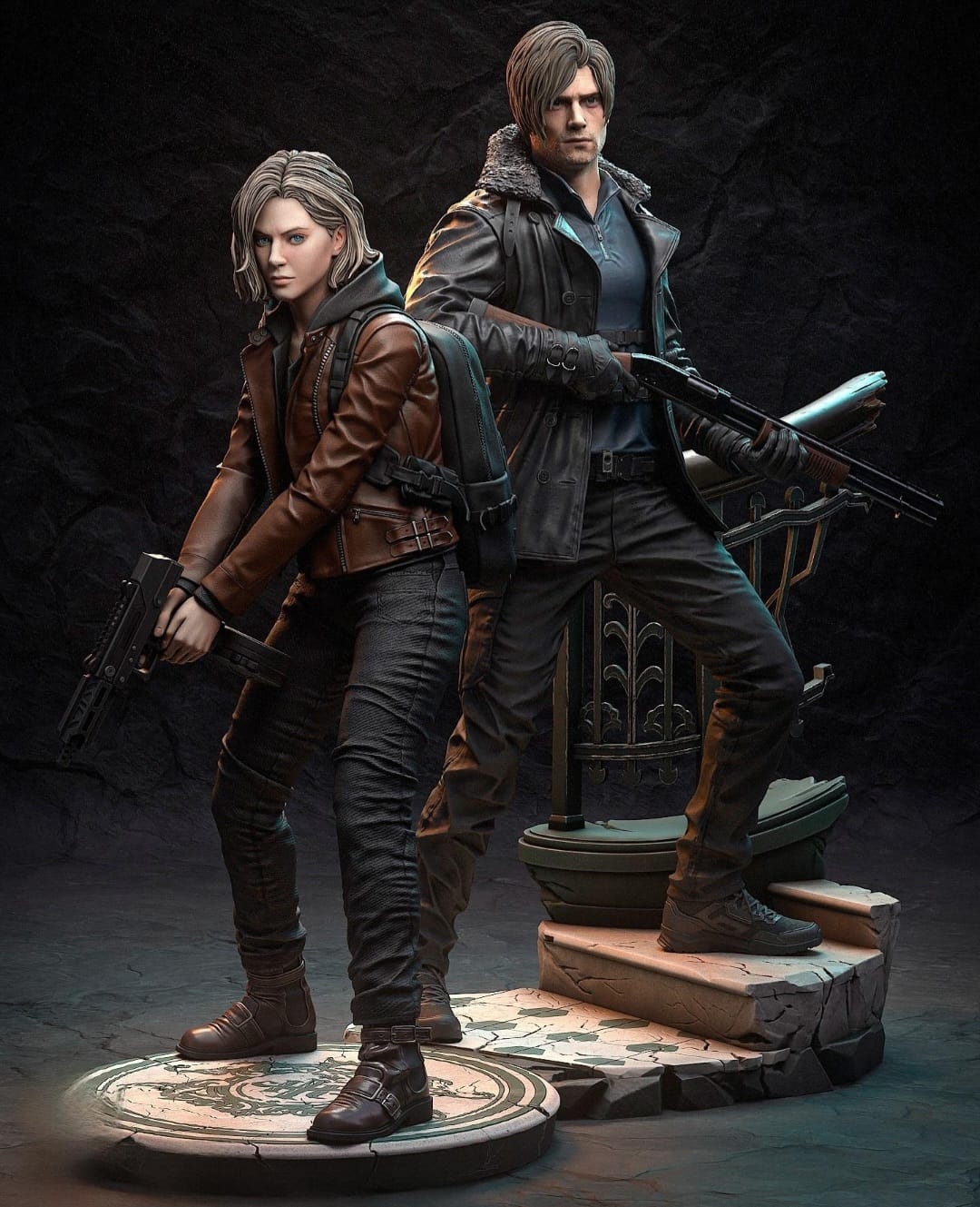 Resident Evil Requiem-Leon S.Kennedy e Grace