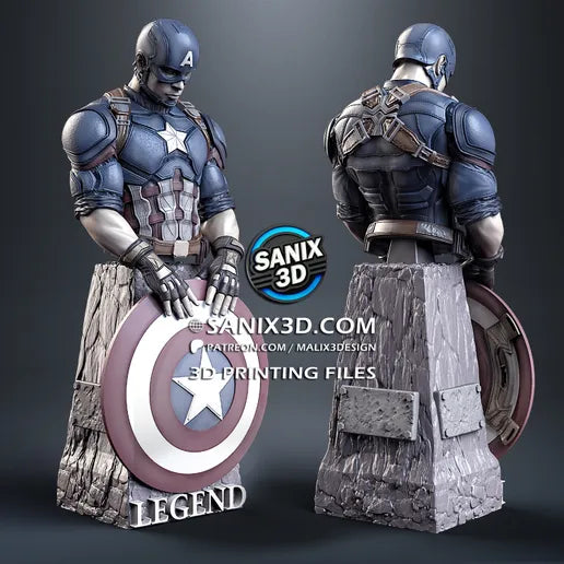 Capitão América-Busto 1/8(25 cm)