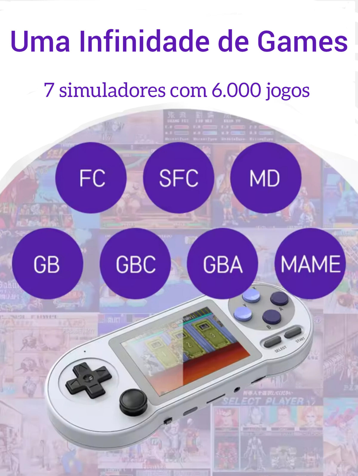 Controle Emulador SNES de 6.000 a 10.000 Jogos!