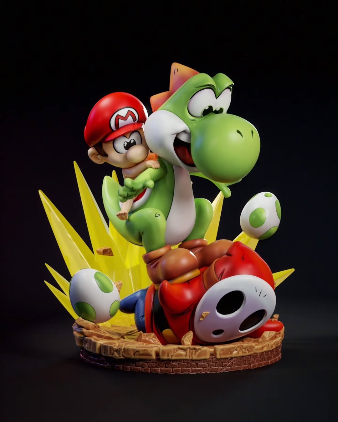 Diorama do Baby Mario & Yoshi