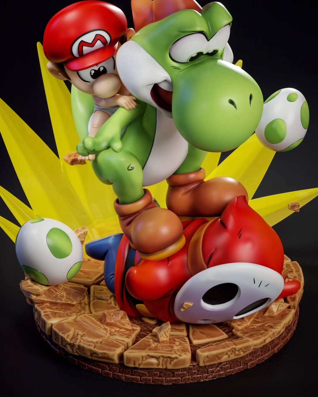 Diorama do Baby Mario & Yoshi