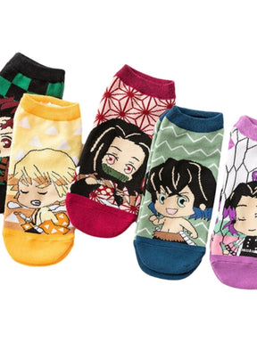 Meias Do Demon Slayer Kimetsu No Yaiba 5 Peças