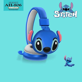 Fones do Stitch Wireless  via Bluetooth Headphones AH-806 HIFI Stereo