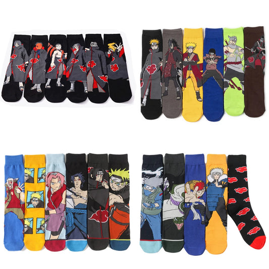 5/6 Pares De Meia Do Naruto