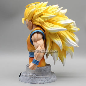 Goku SSJ3 20 cm. e Majin Vegeta 16.5 cm. Bustos