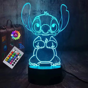 Luminária do Stitch com Controle Smart para mudança de pigmentação
